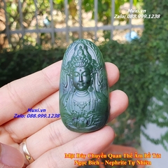 MẶT DÂY CHUYỀN QUAN ÂM BỒ TÁT NGỌC BÍCH TỰ NHIÊN