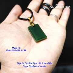 MẶT DÂY CHUYỀN VÔ SỰ BÀI NGỌC BÍCH VÂN TỰ NHIÊN - size nhỏ