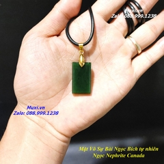 MẶT DÂY CHUYỀN VÔ SỰ BÀI NGỌC BÍCH VÂN TỰ NHIÊN - size nhỏ