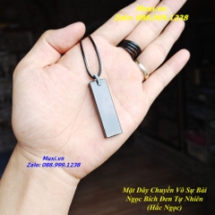 MẶT DÂY CHUYỀN VÔ SỰ BÀI NGỌC BÍCH ĐEN TỰ NHIÊN