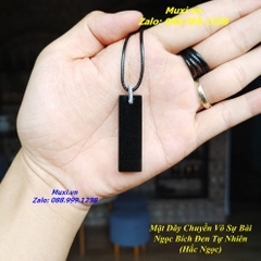 MẶT DÂY CHUYỀN VÔ SỰ BÀI NGỌC BÍCH ĐEN TỰ NHIÊN