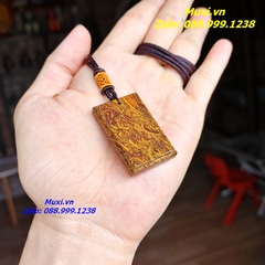MẶT DÂY CHUYỀN VÔ SỰ BÀI ĐÁ TRẦM TÍCH VÀNG TỰ NHIÊN