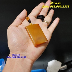 MẶT DÂY CHUYỀN VÔ SỰ BÀI ĐÁ MÃ NÃO ĐỎ CAM