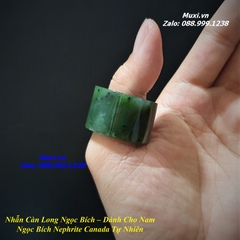 NHẪN NGỌC BÍCH CHO NAM - NGỌC BÍCH NEPHRITE CANADA