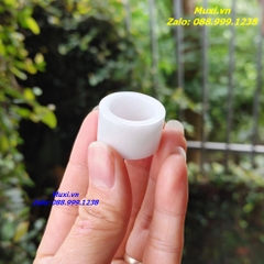 NHẪN NGỌC PHONG THUỶ NGỌC PHỈ THUÝ TRẮNG TỰ NHIÊN