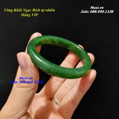 VÒNG TAY NGỌC BÍCH TỰ NHIÊN CHO NỮ - VÒNG BẢN LIỀN