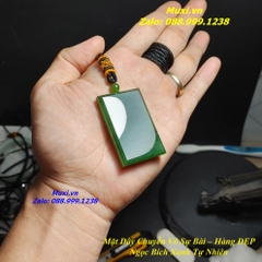 MẶT DÂY CHUYỀN VÔ SỰ BÀI NGỌC BÍCH XANH TỰ NHIÊN HÀNG ĐẸP CHO NAM