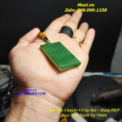 MẶT DÂY CHUYỀN VÔ SỰ BÀI NGỌC BÍCH XANH TỰ NHIÊN HÀNG ĐẸP CHO NAM