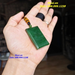 MẶT DÂY CHUYỀN VÔ SỰ BÀI NGỌC BÍCH XANH TỰ NHIÊN HÀNG ĐẸP CHO NAM