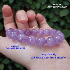VÒNG TAY ĐÁ THẠCH ANH TÍM LAVENDER