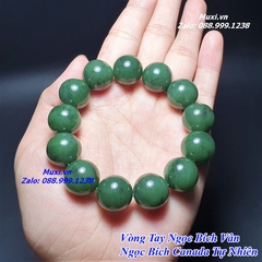 VÒNG ĐEO TAY NGỌC BÍCH TỰ NHIÊN CHO NAM