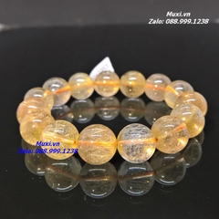 VÒNG TAY THẠCH ANH TÓC VÀNG - MẪU VTD08