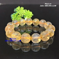 VÒNG TAY THẠCH ANH TÓC VÀNG - MẪU VTD08