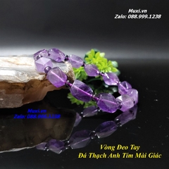VÒNG TAY ĐÁ THẠCH ANH TÍM TỰ NHIÊN