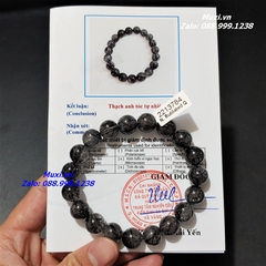 VÒNG TAY ĐÁ THẠCH ANH TÓC ĐEN TỰ NHIÊN