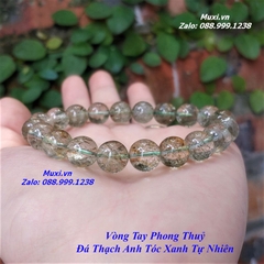 VÒNG TAY THẠCH ANH TÓC XANH