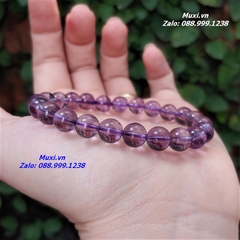 VÒNG TAY ĐÁ THẠCH ANH TÍM TỰ NHIÊN - Mẫu VTD11