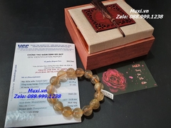 VÒNG TAY THẠCH ANH TÓC VÀNG - MẪU VTD08