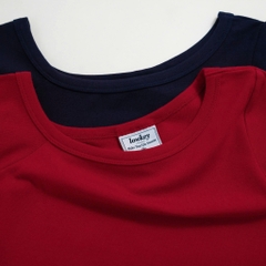 K5211 LOWKEY_ÁO LỆCH VAI ÔM BODY TAY NGẮN CHẤT THUN BORIP CO GIÃN, MỀM MẠI
