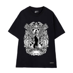 Áo Tee cổ tròn nam nữ tay ngắn in hoạ tiết cổ đại LOWKEY đẹp K0008 - Form rộng vải cotton 2022
