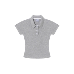 K5214 LOWKEY_ÁO THUN POLO NỮ TAY NGẮN PHỐI REN CHẤT COTTON BORIP ÔM BODY CO GIÃN THOÁNG MÁT