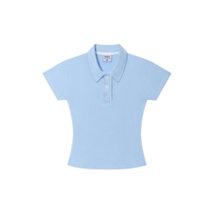 K5214 LOWKEY_ÁO THUN POLO NỮ TAY NGẮN PHỐI REN CHẤT COTTON BORIP ÔM BODY CO GIÃN THOÁNG MÁT