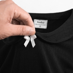 K5216 LOWKEY_ÁO THUN CỔ SEN TAY NGẮN NHÚN LAI BÈO CHẤT THUN COTTON HỌA TIẾT CO GIÃN, MỀM MẠI