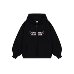 K5002 HOODIE ZIP ĐEN