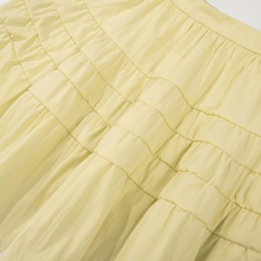 K5215 LOWKEY_ÁO HAI DÂY BABYDOLL TẦNG BỒNG XÒE VẢI DÙ NHĂN THOÁNG MÁT