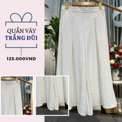 Quần váy trắng đũi