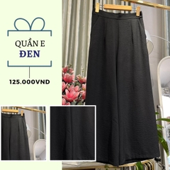 Quần E đen
