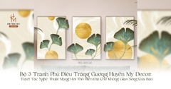 Bộ 3 Tranh Phù Điêu Tráng Gương Huyền My Decor: Tuyệt Tác Nghệ Thuật Mang Hơi Thở Hiện Đại Cho Không Gian Sống Của Bạn