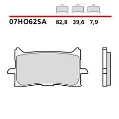 Bố thắng trước Honda - Brembo 07HO62