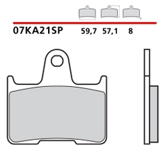 Bố thắng sau Brembo 07KA21