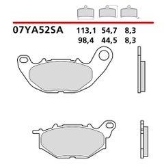 Bố thắng trước Brembo 07YA52 Yamaha MT03/R3/R25/X-MAX 300