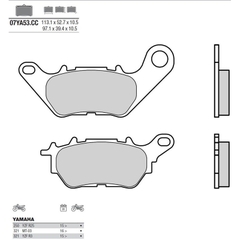 Bố thắng sau Brembo 07YA53 Yamaha MT03/X-Max/R3/R25