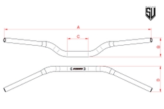 Ghi đông Accossato Nhôm - Ø 28