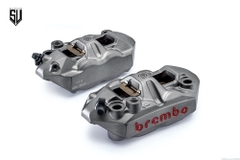 Heo Thắng Brembo M4 108mm Xám Trái - Phải