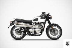 Pô Zard Triumph Bonneville T120 - Full Kit 2>2 High Mounted