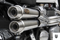 Pô Zard Triumph Bonneville T120 - Full Kit 2>2 High Mounted