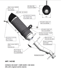 Leovince  SBK LV ONE CB 300R ev.INOX 8748