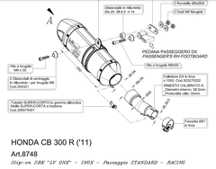 Leovince  SBK LV ONE CB 300R ev.INOX 8748