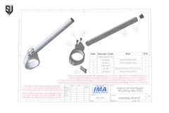 Ghi đông IMA - Racing - BMW S1000RR 2019-22 Titan