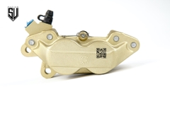Heo thắng Brembo 4 piston đúc P4 30/34 màu vàng logo bạc