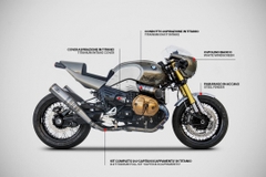 Pô Zard BMW R NINE-T T1200 - Full Kit 2>2 Capitan Scappamento Titanium