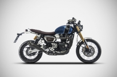 Pô Zard Triumph Scrambler 1200 - Full Kit  2>1 Low Mounted