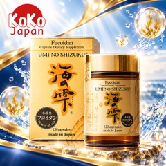 Fucoidan Capsule Dietary Supplement Umino Shizuku  120 Viên