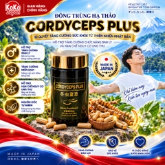 Đông Trùng Hạ Thảo Cordyceps Plus Hỗ Trợ Chống Lão Hoá & Bảo Vệ Sức Khoẻ Hộp 60 Viên