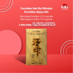 Fucoidan Umi No Shizuku Fucoidan 120 viên