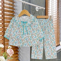 [xem kỹ bảng size] ĐỒ BỘ BÉ GÁI [13kg-46kg] Bộ tole tay dài quần dài cổ thêu - vải loại 1 [FREESHIP]